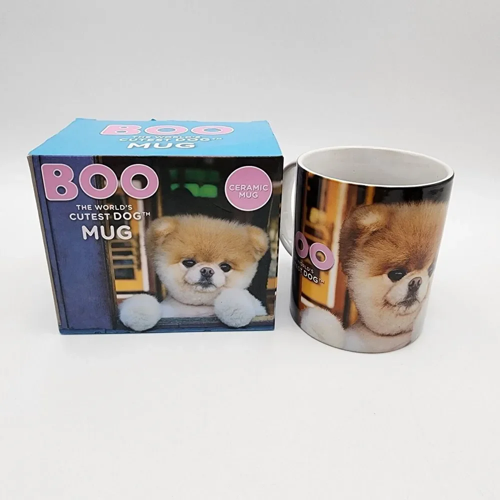 NEW BOO The World's‎ Cutest Dog MUG Pomeranian Puppy Ceramic PALADONE UK